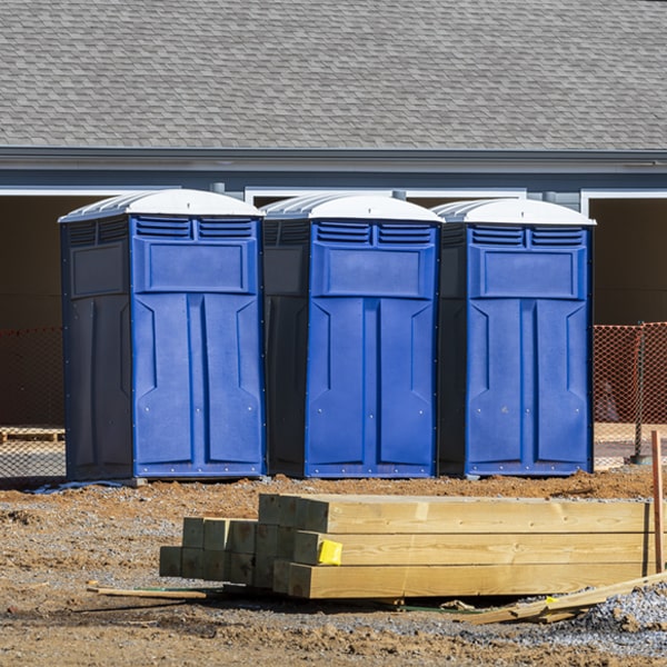 are there any restrictions on where i can place the portable toilets during my rental period in Hamden